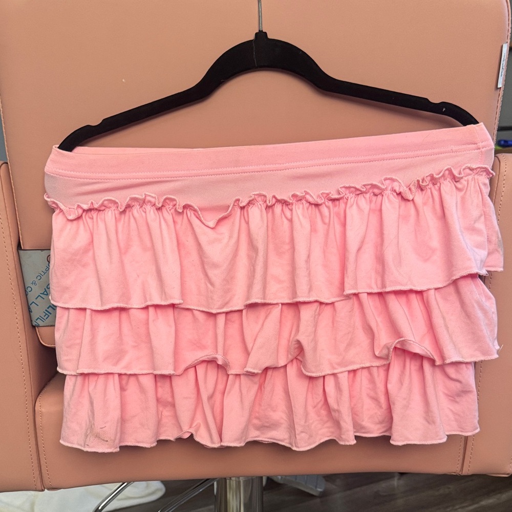 SHEIN Pink Layered Mini Skirt
